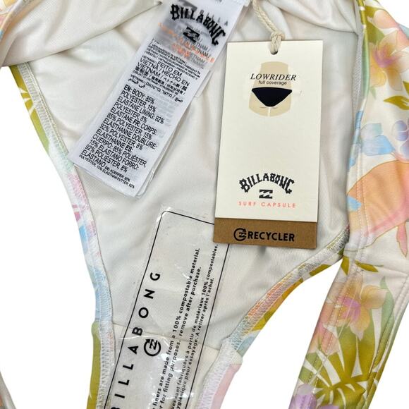 NWT Billabong Peaceful Palms Lowrider Bikini Bottoms Women’s Size L/12 - Picture 6 of 7